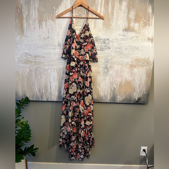 High low floral maxi dress - Picture 1 of 3